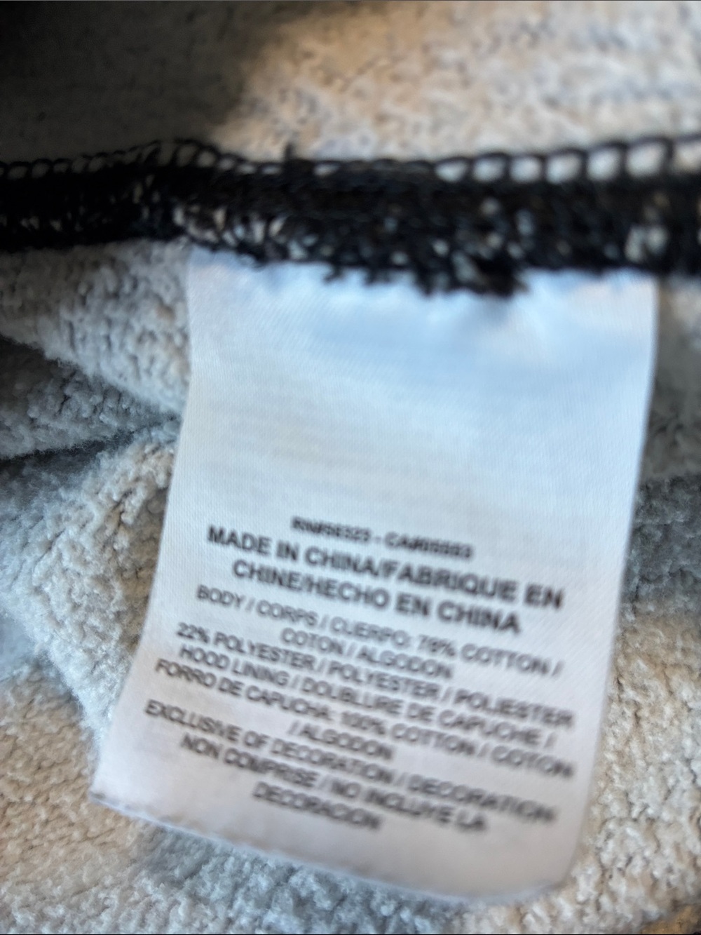 Nike Black & White Patterned Full-Zip Hoodie Jacket - Picture 4 of 4